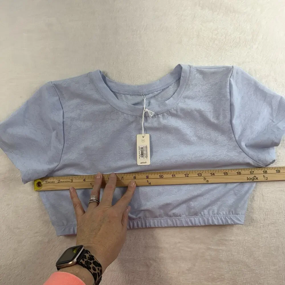 Smoothez By Aerie Sz XXL Lace Bra Top Bralette Baby Blue Comfort Smooth NEW - Picture 12 of 15